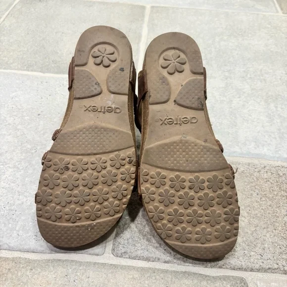 Aetrex Jillian Braided Quarter Strap Sandals Women’s 8 Brown - Picture 6 of 9